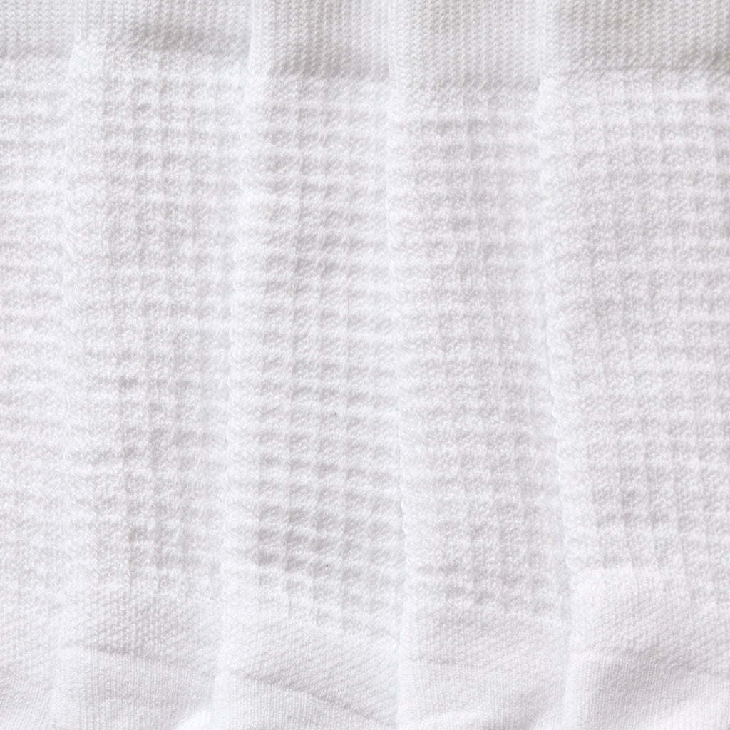 Waffle Cloud Crew Socks 3 Pack - Bright White