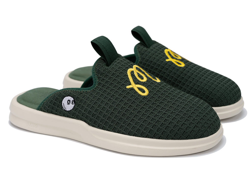 Pelli - Malbon Dark Green Waffle / Ivory