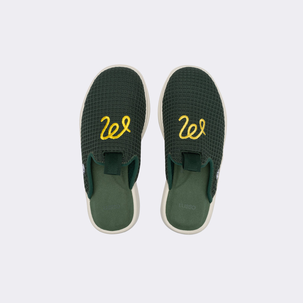 Pelli - Malbon Dark Green Waffle / Ivory