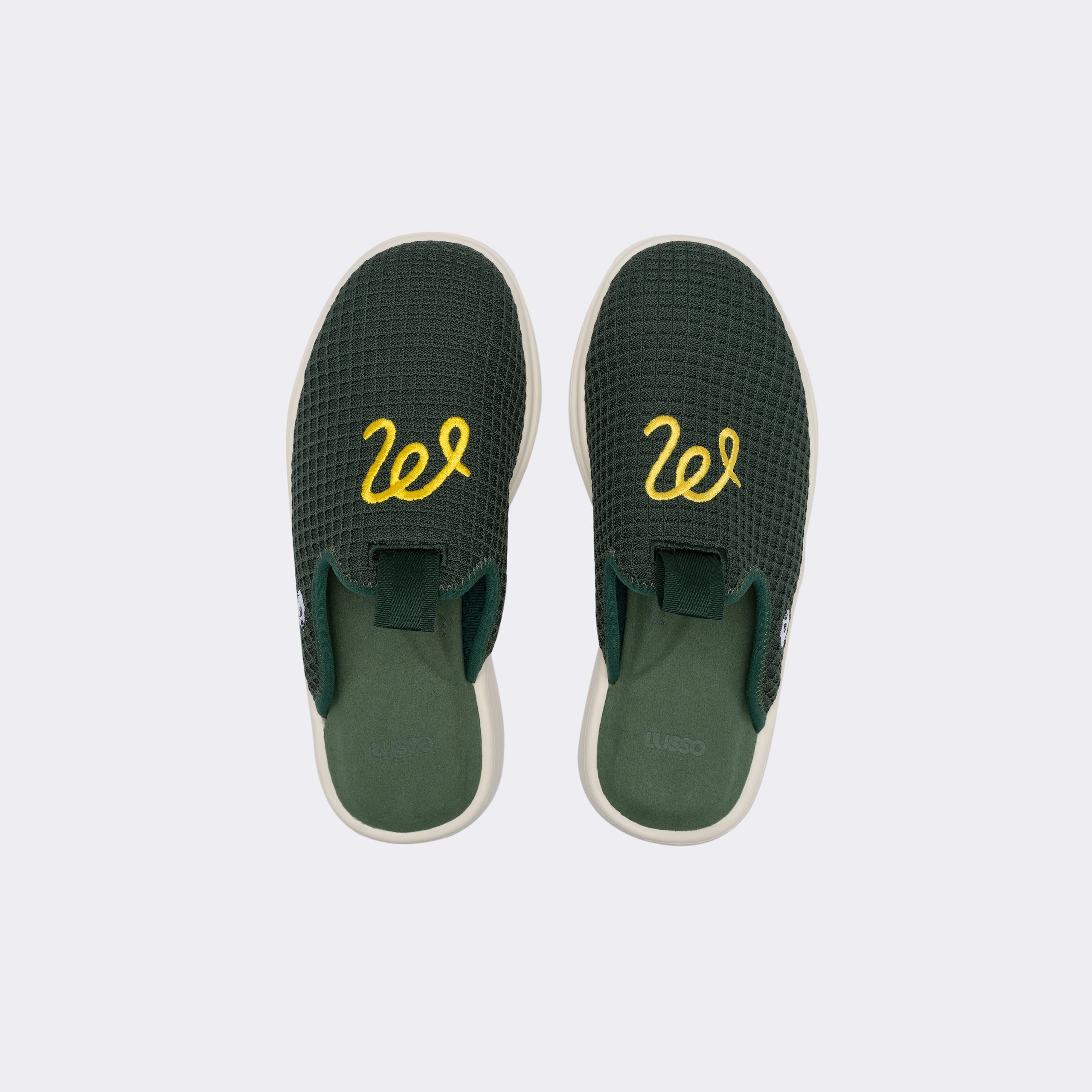 Pelli - Malbon Dark Green Waffle / Ivory